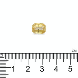 الياقوت الاصفر الحجم مستطيلي Daffodil Yellow 5.06 