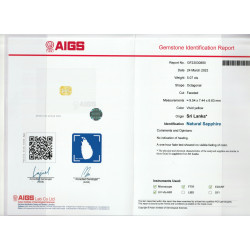 Rechthoekig geslepen Gele Saffier Daffodil Yellow 5.06 karaat