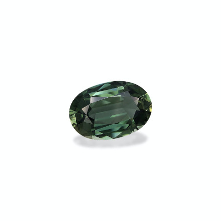 OVAL-cut Green Tourmaline Basil Green 6.94 carats