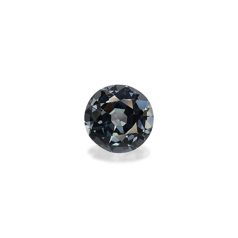 ROUND-cut Grey Spinel Metallic Grey 1.36 carats