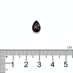 Violet spinel, mauve paars, peervormig geslepen, 1,62 karaat