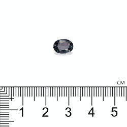 Ovale Metallic Grijs Spinelle 1.27 karaat