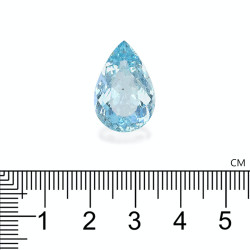 Peervormige Baby Blauwe Aquamarijn van 12.45 karaat