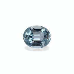 椭圆形宝宝蓝色海蓝宝石，重7.70克拉