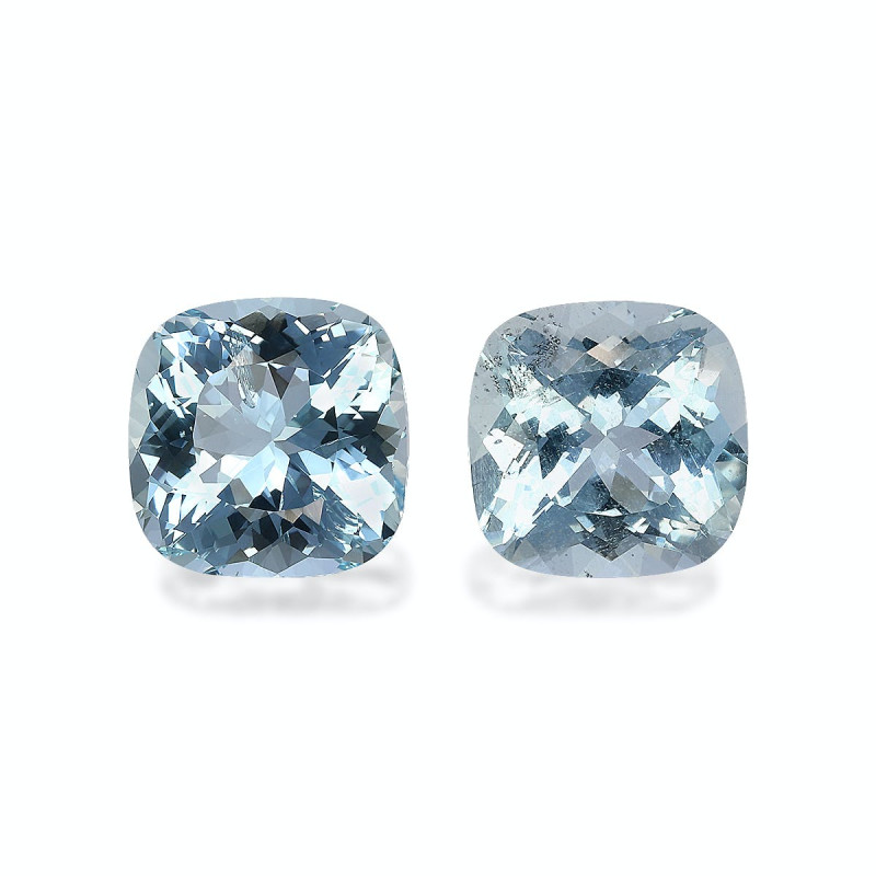 CUSHION-cut Aquamarine Baby Blue 12.28 carats