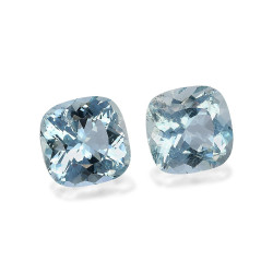 Kussen geslepen Aquamarijn Baby Blauw 12.28 karaat