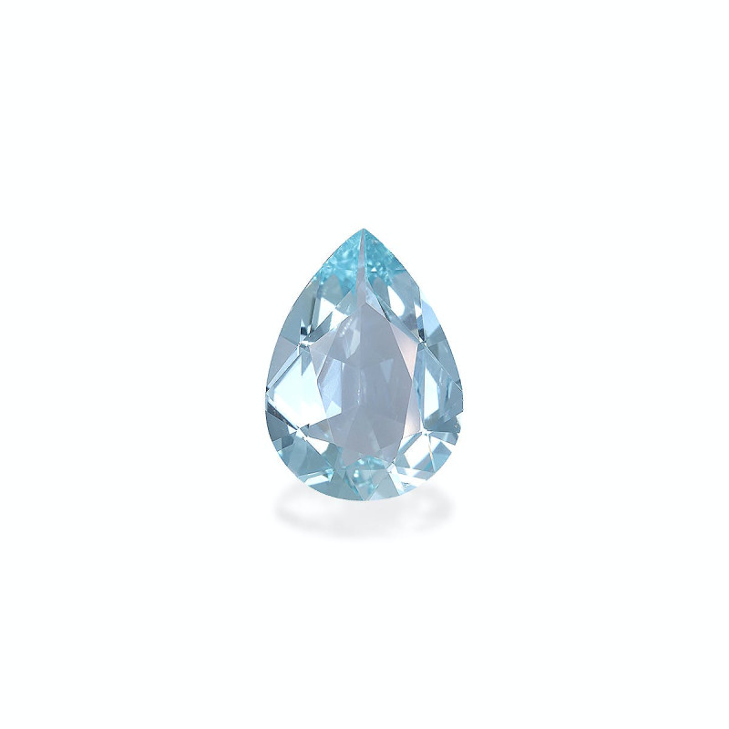 Pear-cut Aquamarine Baby Blue 5.43 carats