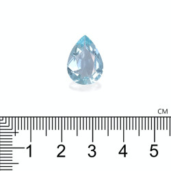 Peervormige Baby Blauwe Aquamarijn van 5,43 karaat