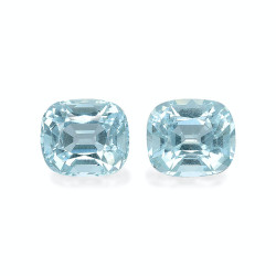 CUSHION-cut Aquamarine Sky...