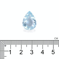 Peervormige Baby Blauwe Aquamarijn 8.00 karaat