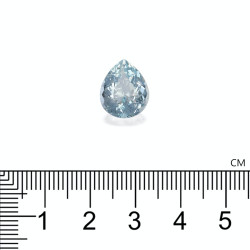 Hemelblauwe peervormige Aquamarijn van 5,89 karaat