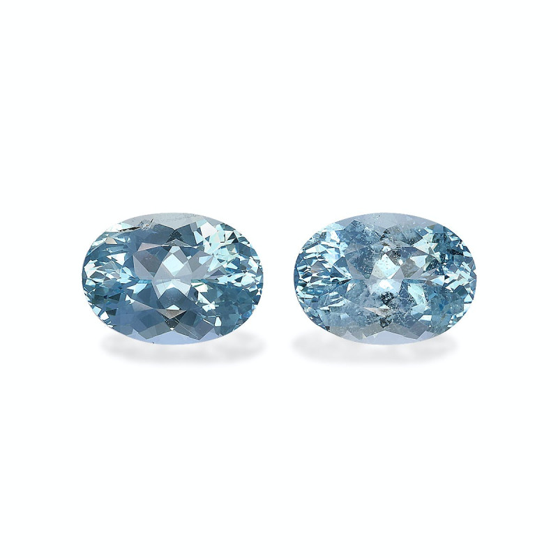 Aquamarin lengte OVAL Baby blau 7.43 karaten