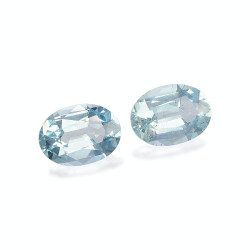 Ovaal geslepen hemelsblauwe Aquamarijn van 7,49 karaat
