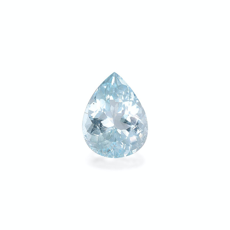 Aquamarin lengte Birne Baby blau 11.20 karaten