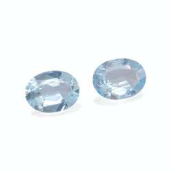 Ovaal geslepen Baby Blauwe Aquamarijn van 7,95 karaat