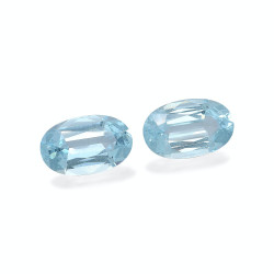 Ovaal geslepen Baby Blauwe Aquamarijn van 11,46 karaat