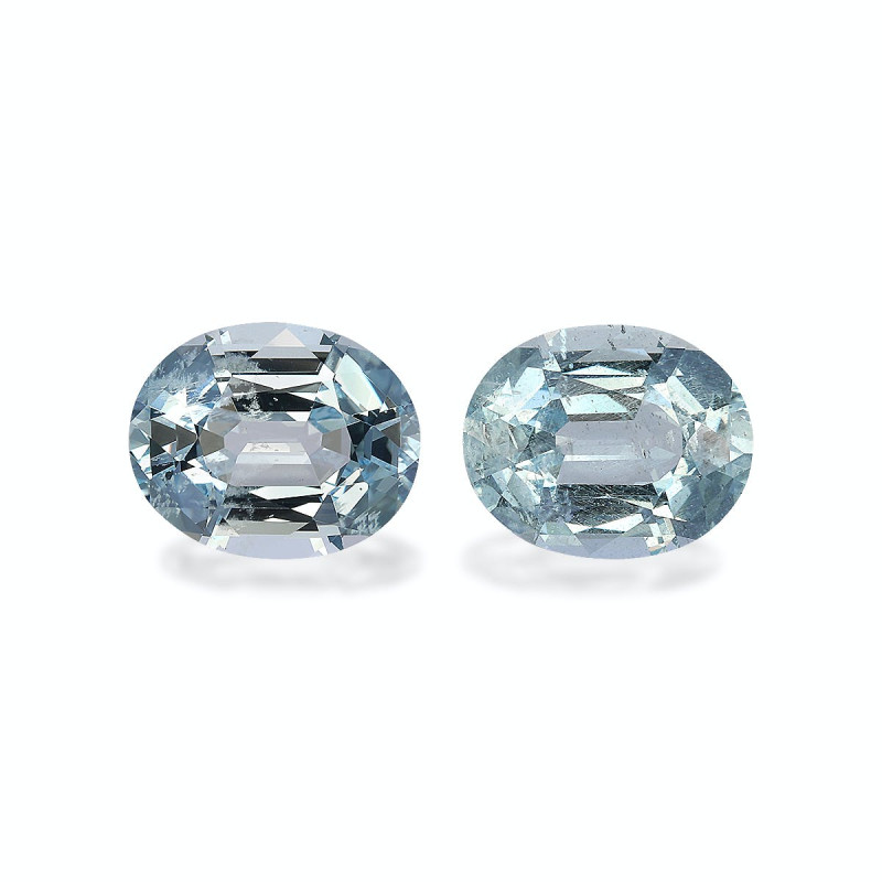 OVAL-cut Aquamarine Baby Blue 14.23 carats