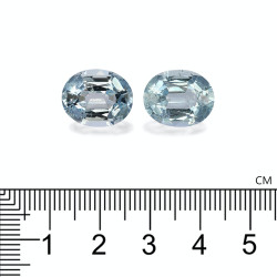 Ovaal geslepen Baby Blauwe Aquamarijn van 14.23 karaat