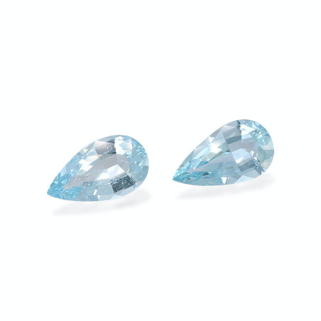 Aguamarina taille Poire Baby Blue 16.89 carats