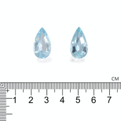 Peervormige Baby Blauwe Aquamarijn van 16,89 karaat