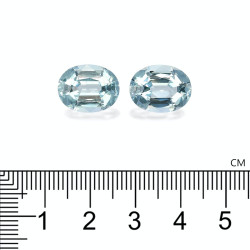 Ovaal geslepen Baby Blauwe Aquamarijn van 11,58 karaat