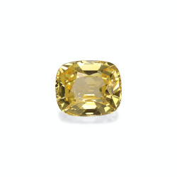 CUSHION-cut Yellow Sapphire...