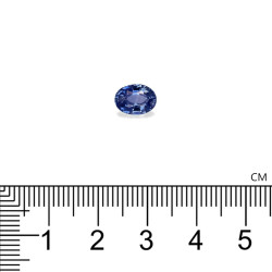 Ovale blauwe saffier Blauw 2,30 karaat