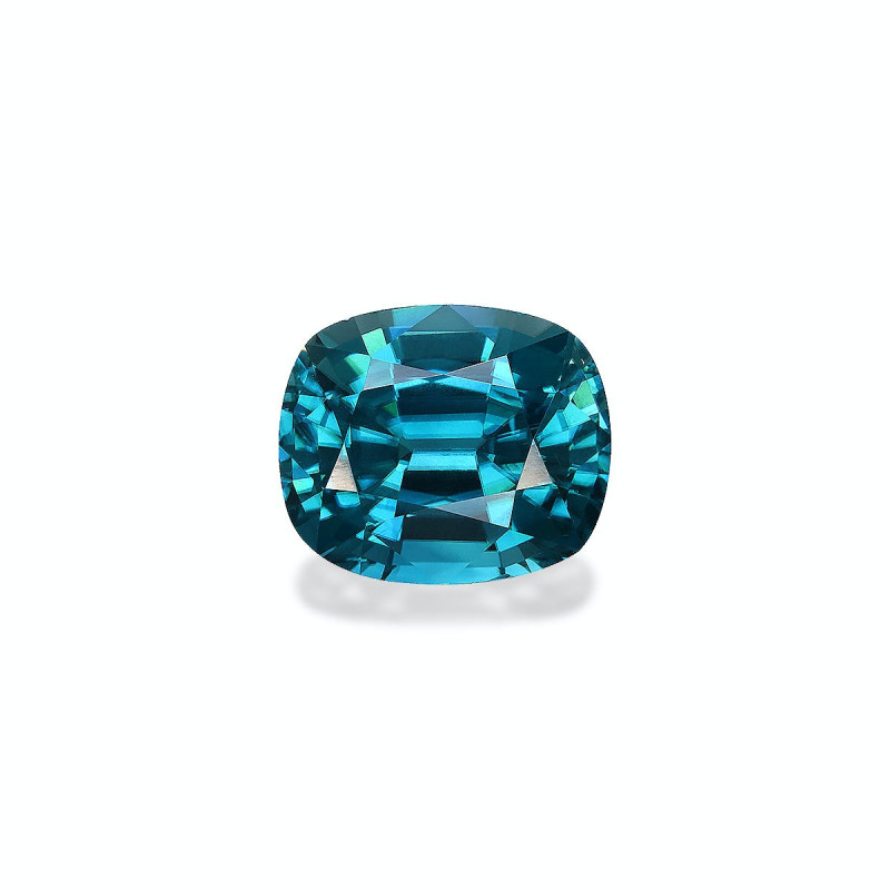 CUSHION-cut Blue Zircon Cobalt Blue 8.23 carats