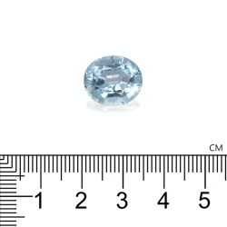 Ovaal geslepen Baby Blauwe Aquamarijn van 8,85 karaat