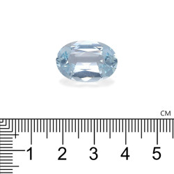 Ovaal geslepen Baby Blauwe Aquamarijn van 12,48 karaat