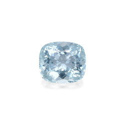 CUSHION-cut Aquamarine Sky...