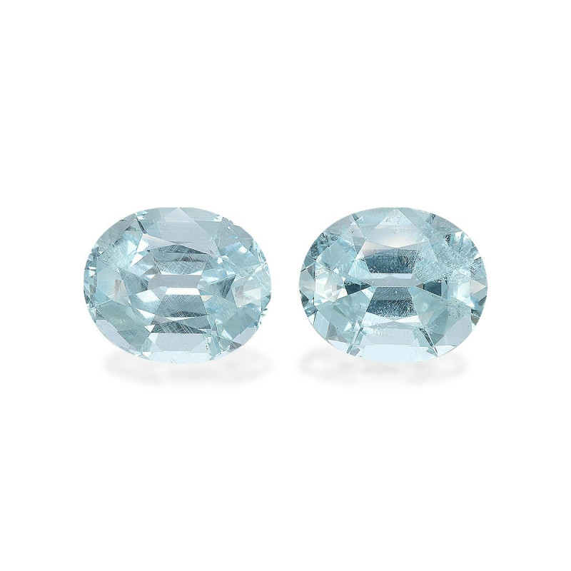Aquamarin lengte OVAL Himmelblau 9.87 karaten