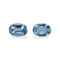Aquamarin lengte OVAL Blau...