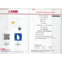 Ovale Gele Saffier Daffodil Yellow 6.02 karaat