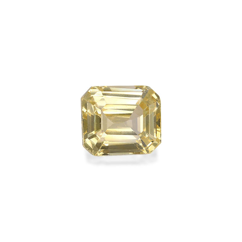 Saphir Jaune taille RECTANGULARE Daffodil Yellow 8.01 carats