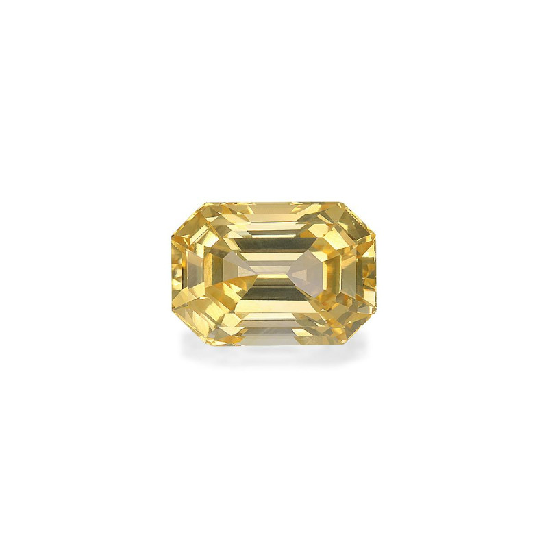 Saphir Jaune taille RECTANGULARE Yellow 7.95 carats