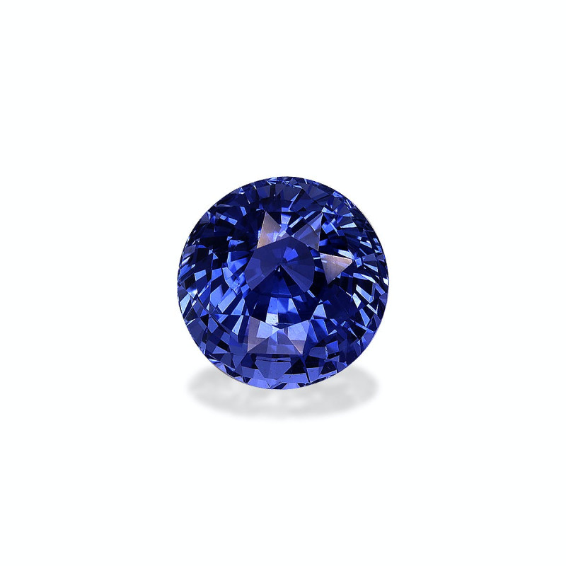 Saphir bleu taille ROND Bleu 3.54 carats