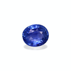 Ovale blauwe saffier Blauw 4.07 karaat