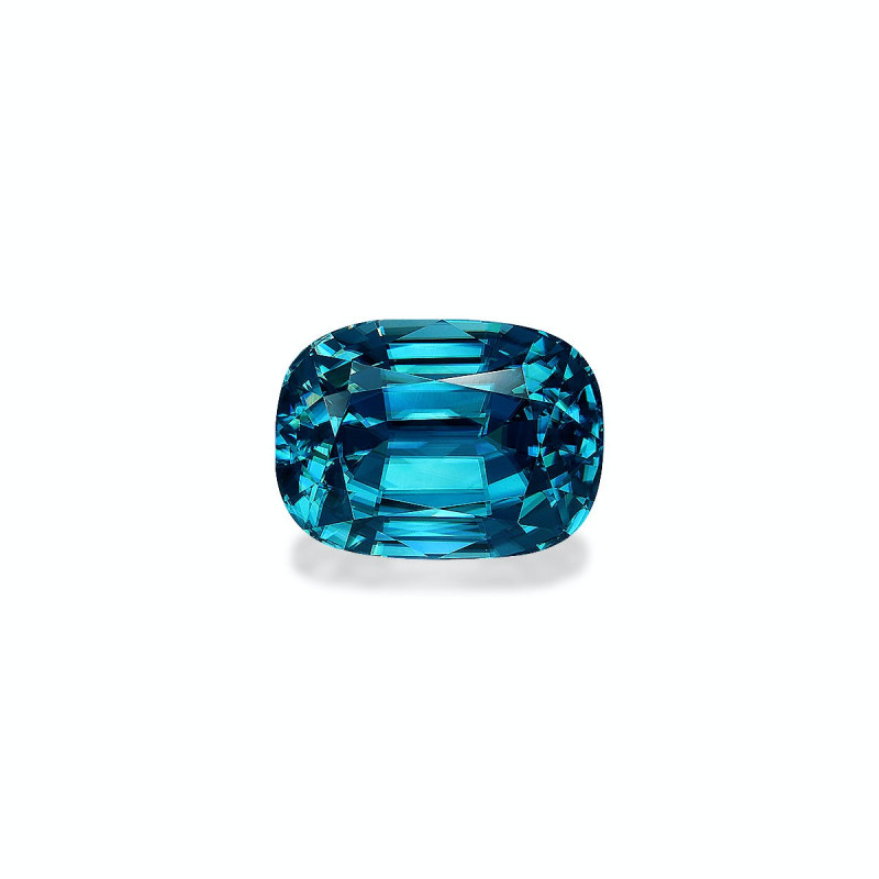 CUSHION-cut Blue Zircon Cobalt Blue 10.64 carats
