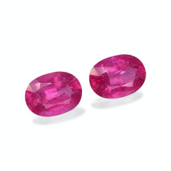 Ovale geslepen roze Rubelliet van 3,22 karaat
