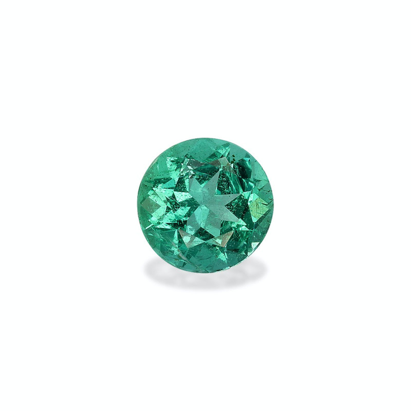 Emeraude de Zambie taille ROND 绿色 0.74 carats