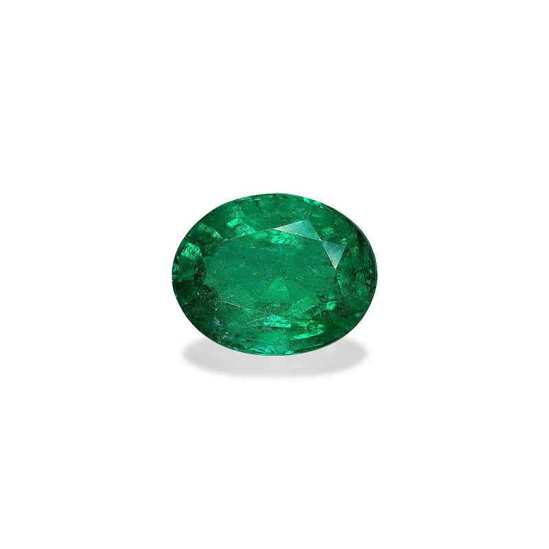 OVAL-cut Zambian Emerald Green 2.56 carats