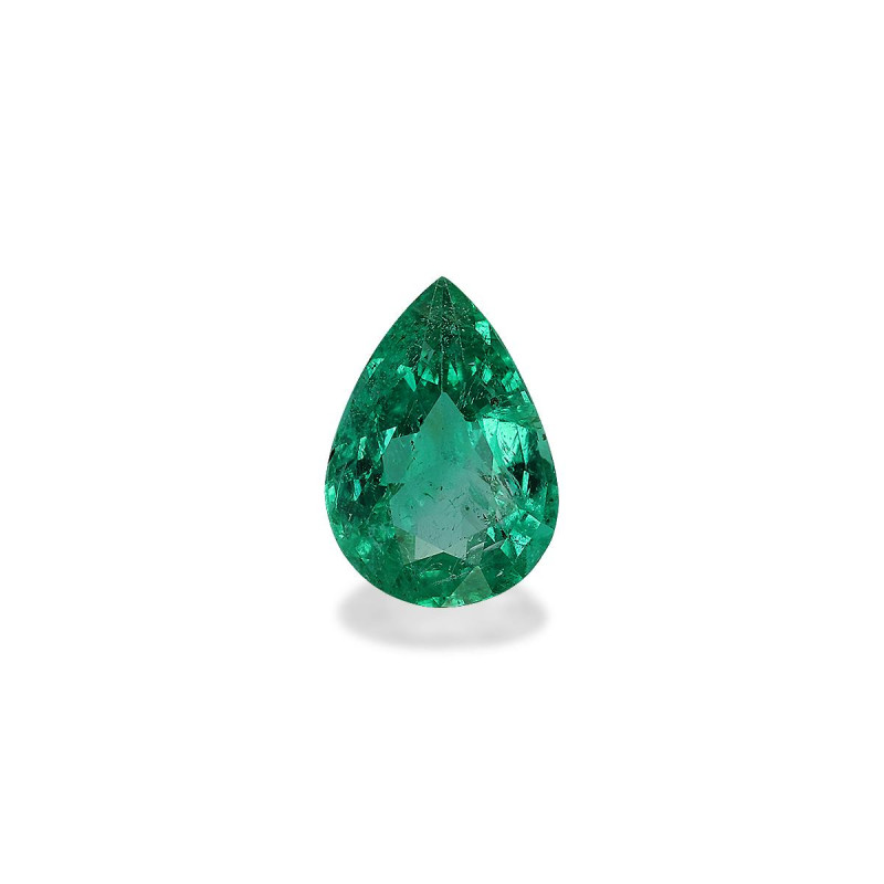 Emeraude de Zambie taille Poire 绿色 1.60 carats