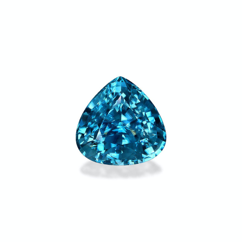 Pear-cut Blue Zircon Cobalt Blue 26.56 carats