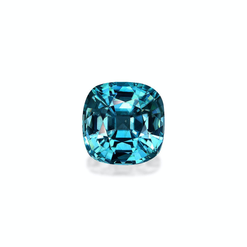 CUSHION-cut Blue Zircon Blue 9.29 carats