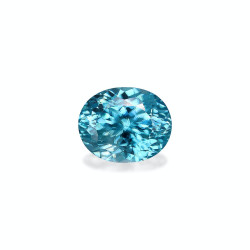 OVAL-cut Blue Zircon Blue...