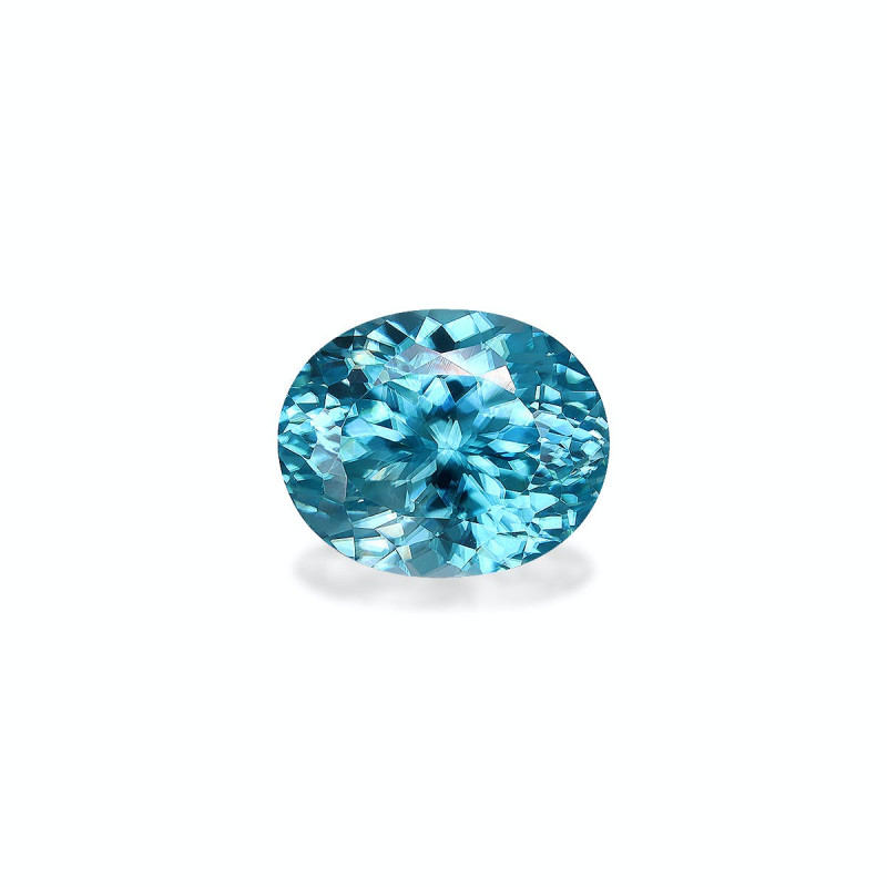 OVAL-cut Blue Zircon Blue 9.16 carats