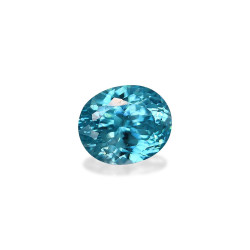 Ovale Blauwe Zirkoon Blauw 9.16 karaat