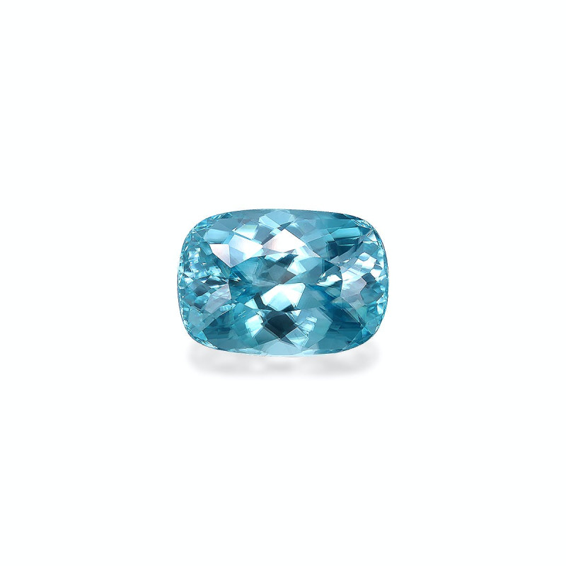 CUSHION-cut Blue Zircon Blue 9.37 carats