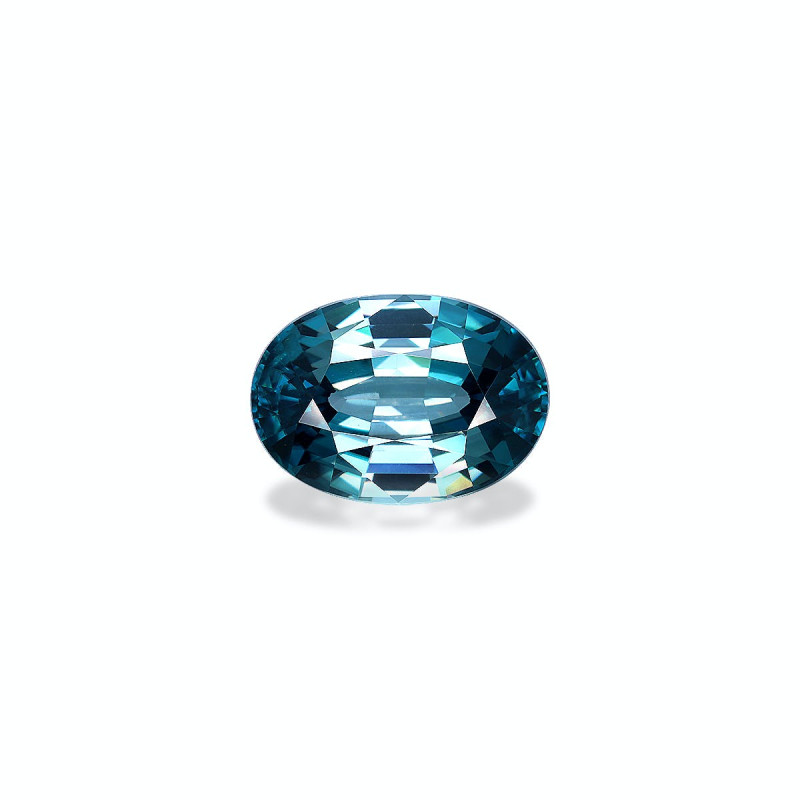 Zircon Bleu taille OVALE Bleu 21.89 carats